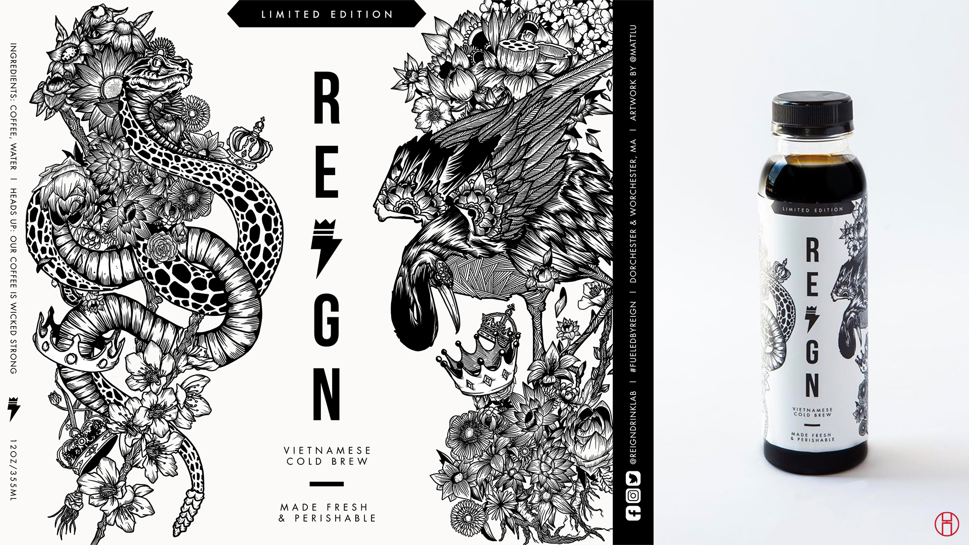 featured image two:Reign Drink Lab: Cold Brew Label