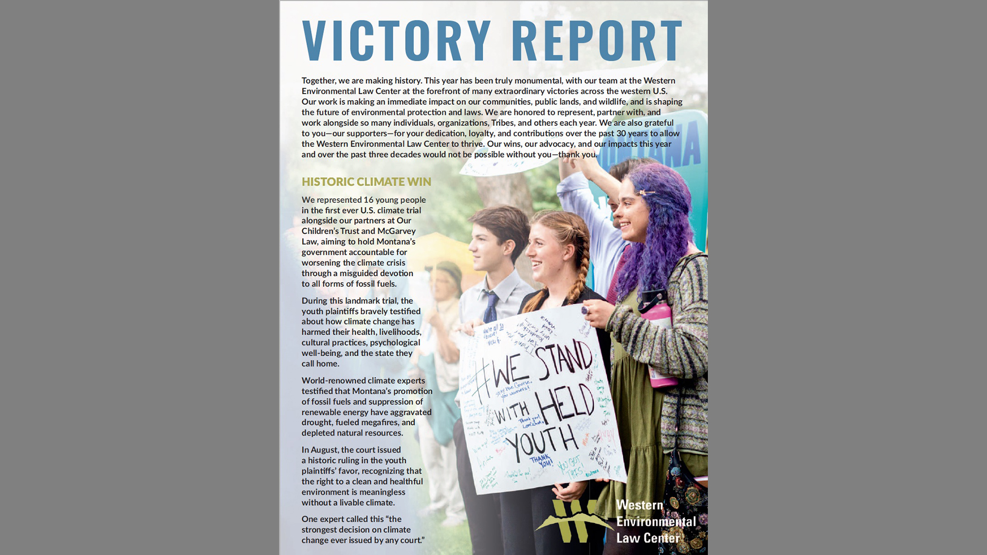 featured image:Western Environmental Law Victory Report