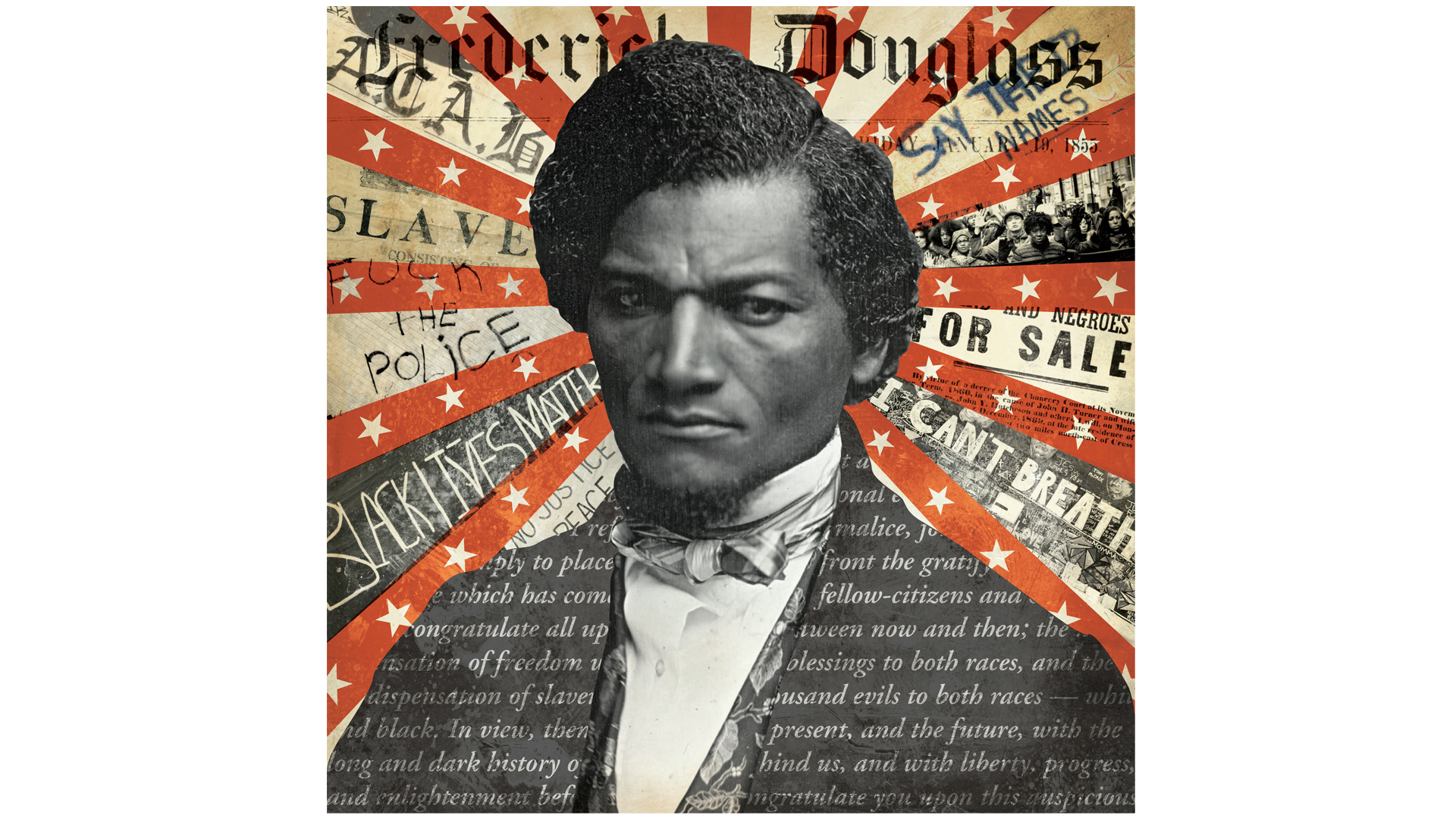 featured image:Frederick Douglass Editorial Illustration