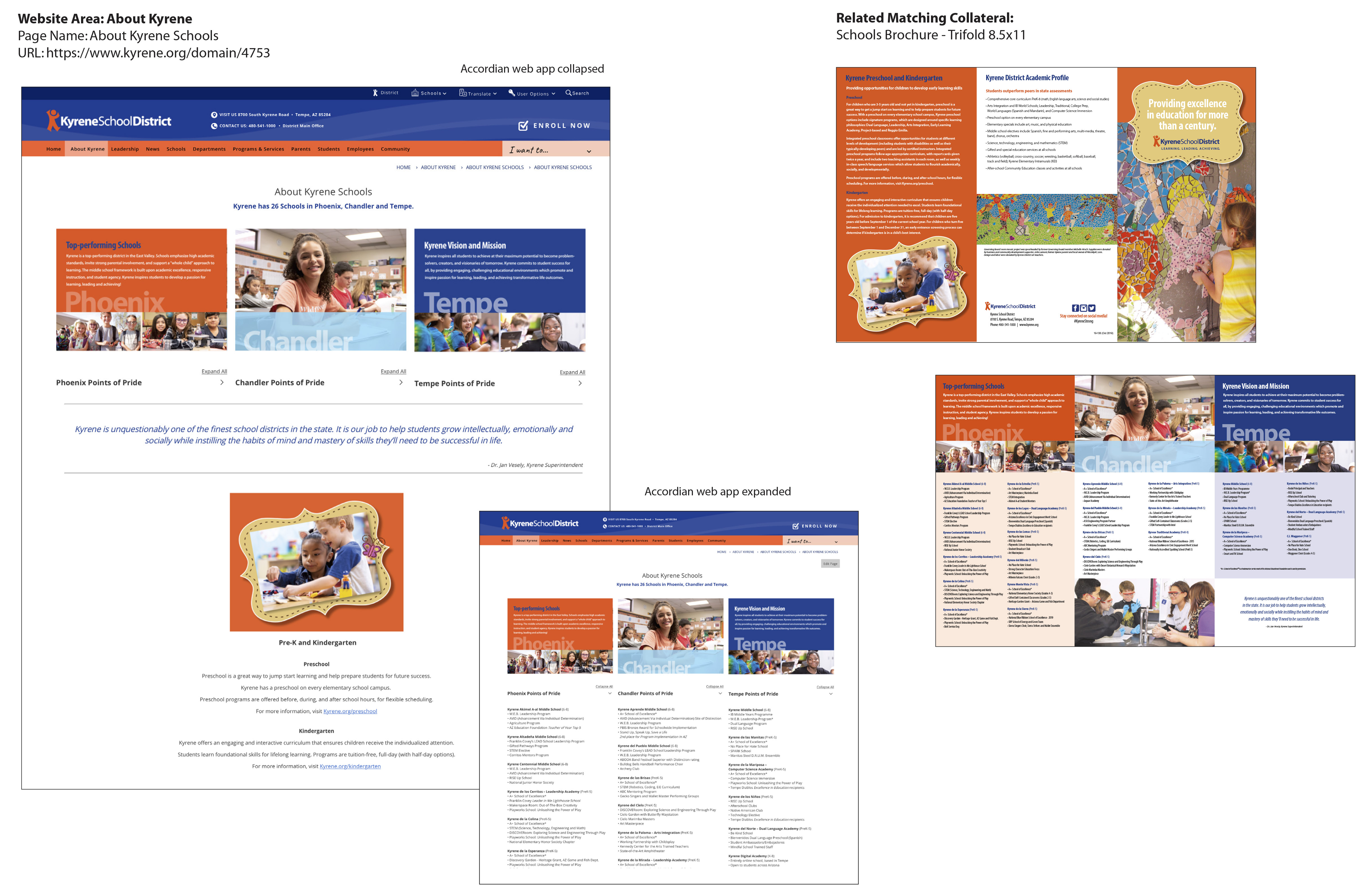 featured image two:Kyrene School District Website and Collateral Makeover