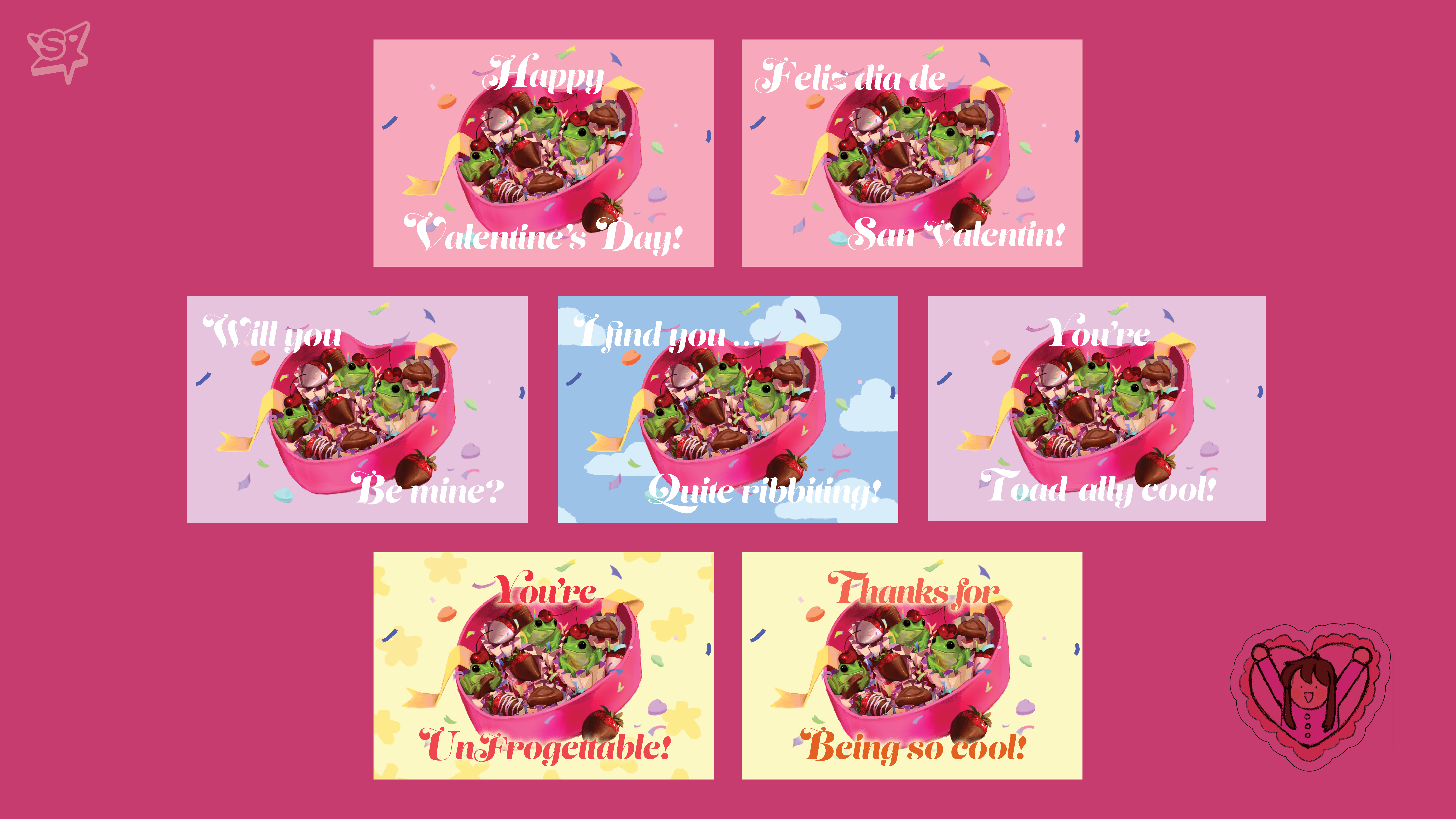 featured image four:Froggy Valentine Cards