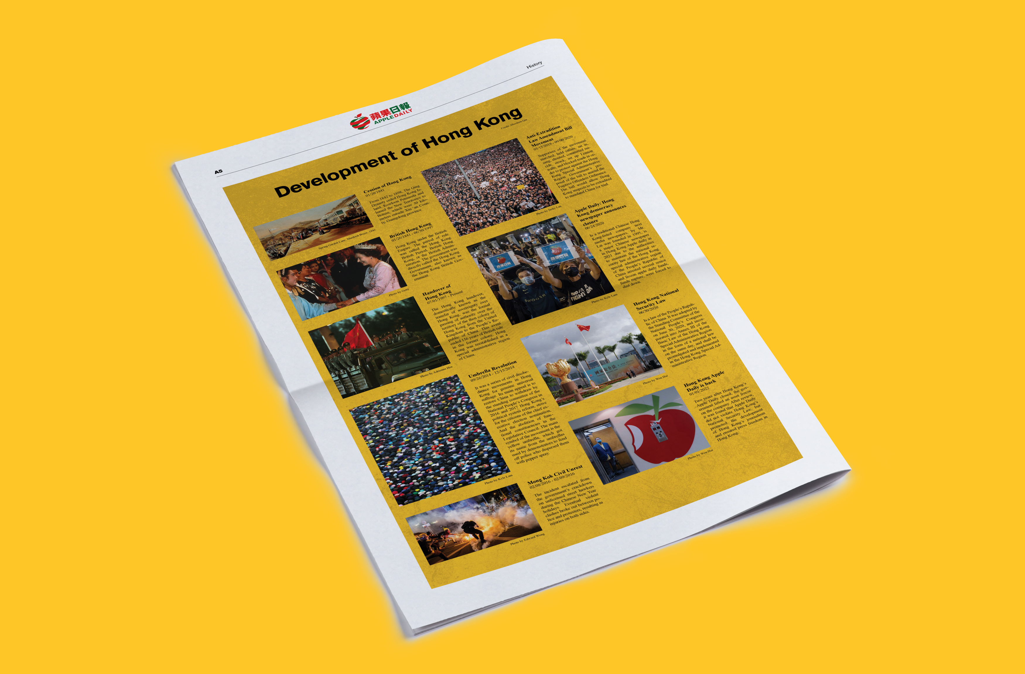 featured image three:Hong Kong Apple Daily Redesign Project