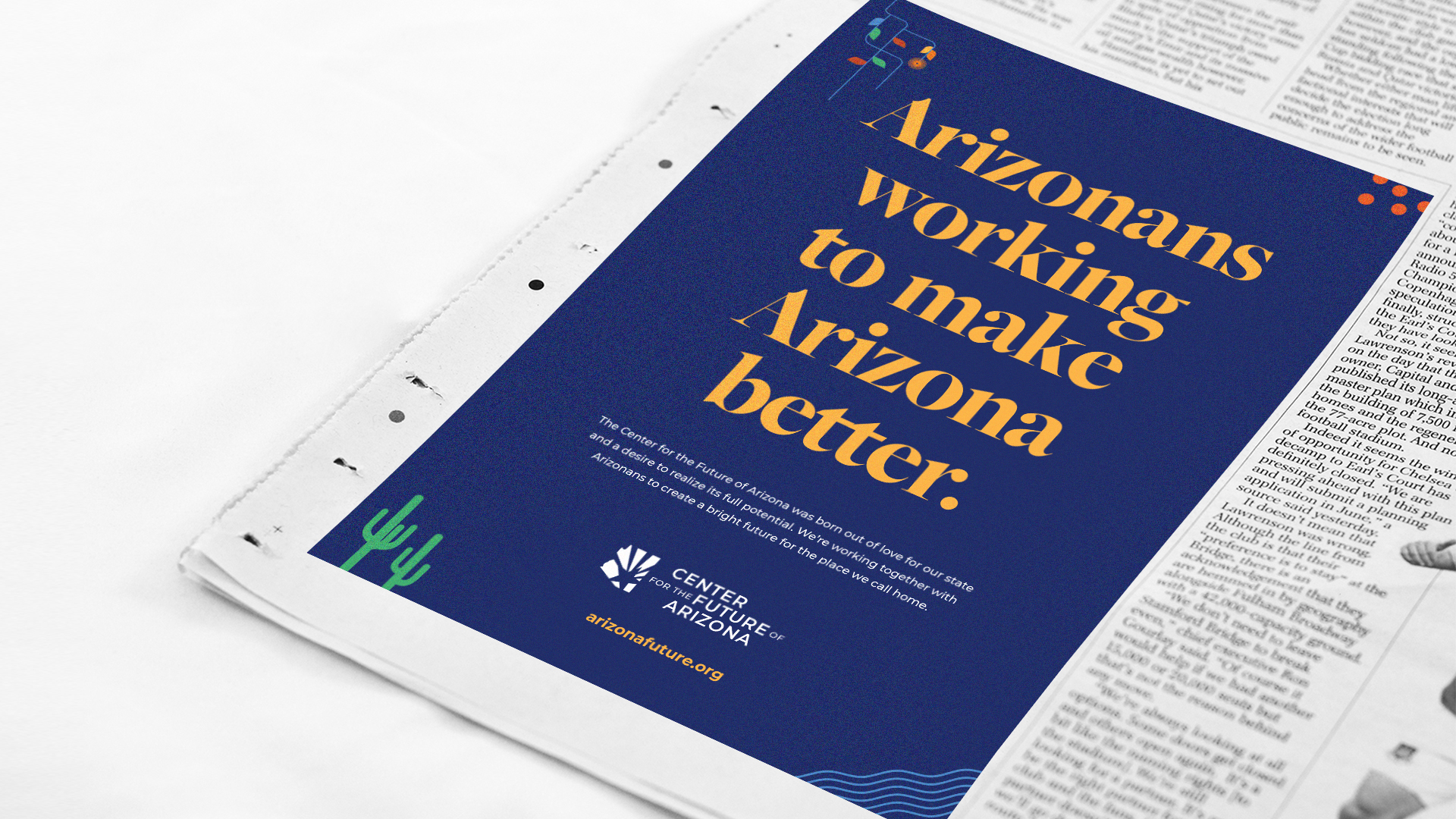 featured image two:Center for the Future of Arizona Rebrand & Print Campaign