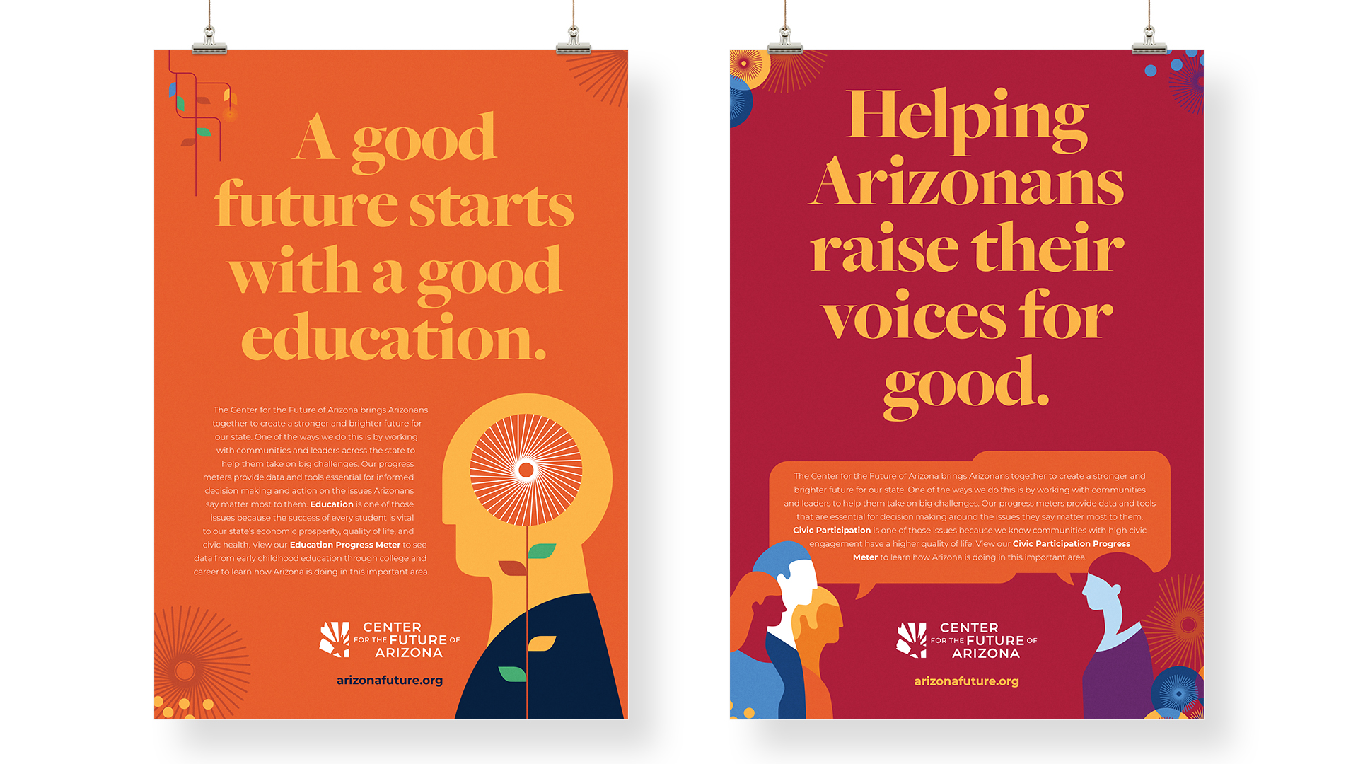 featured image:Center for the Future of Arizona Rebrand & Print Campaign