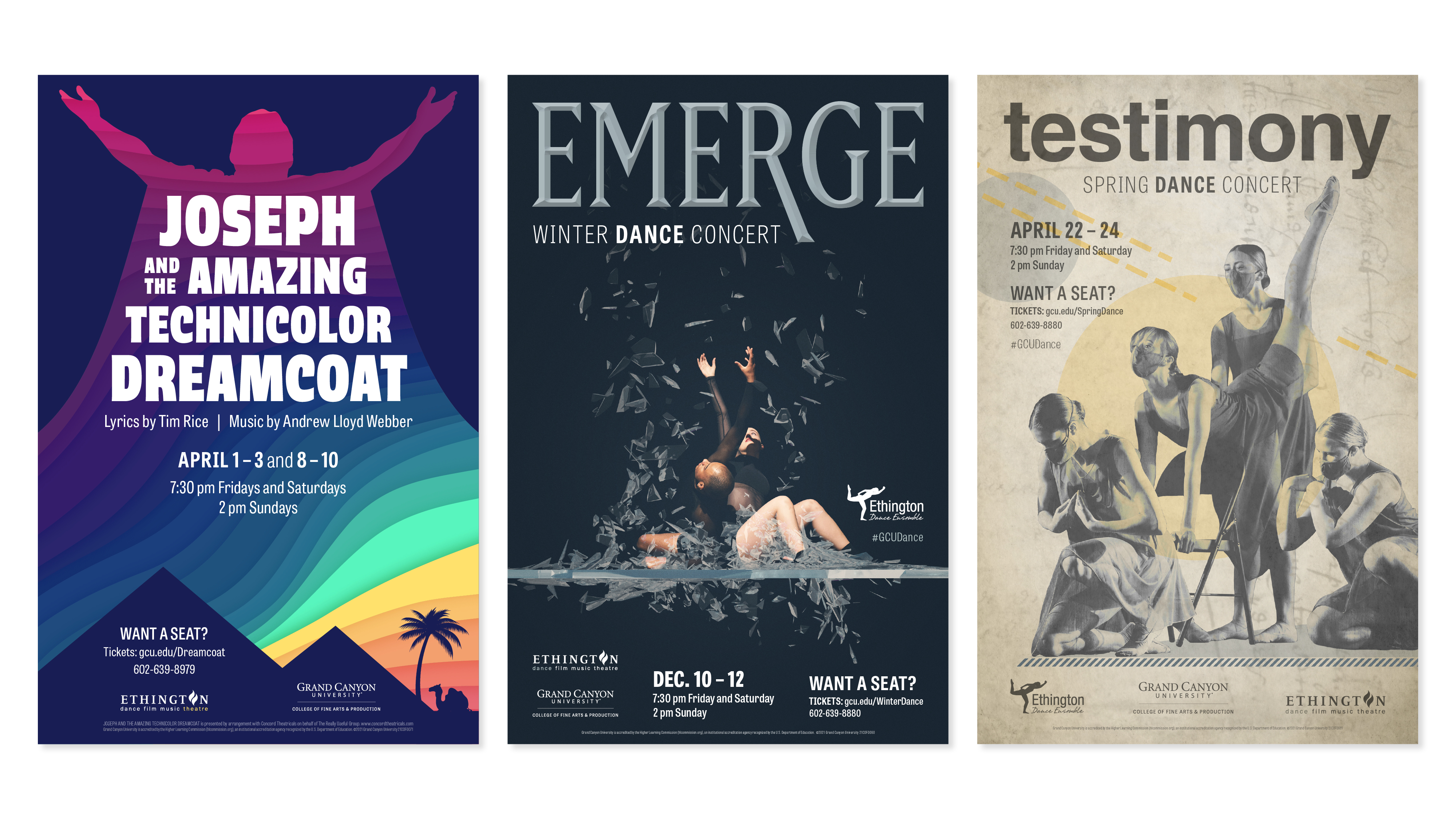featured image two:Ethington Theatre 2021-2022 Season Posters