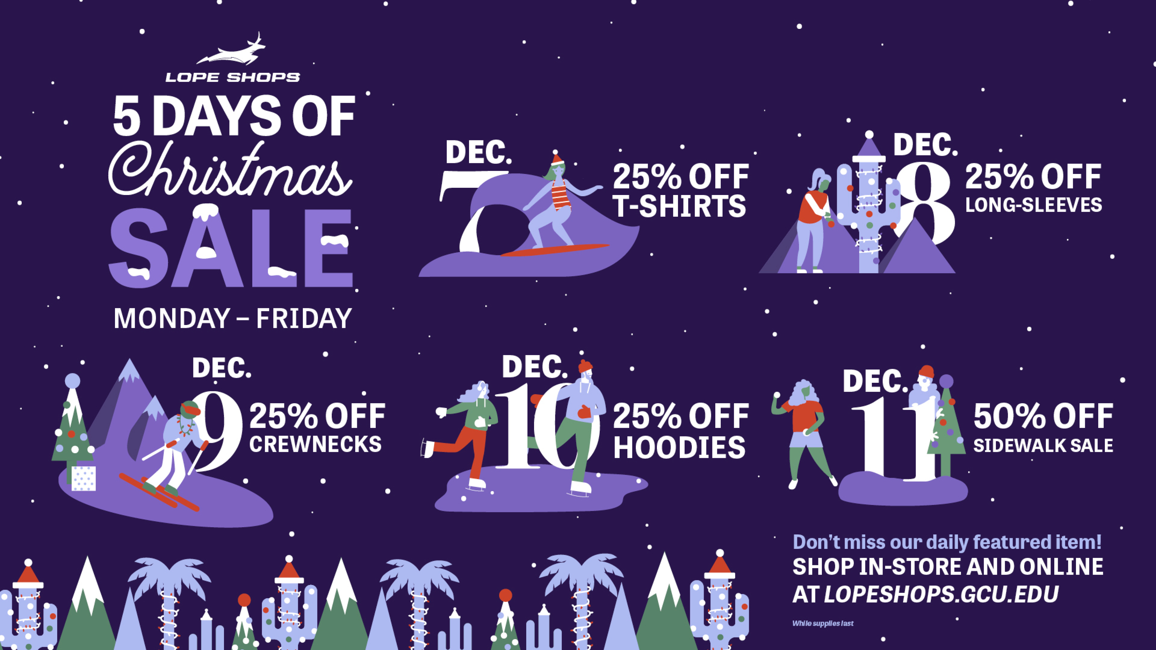 featured image:Lope Shops 5 Days of Christmas Sale