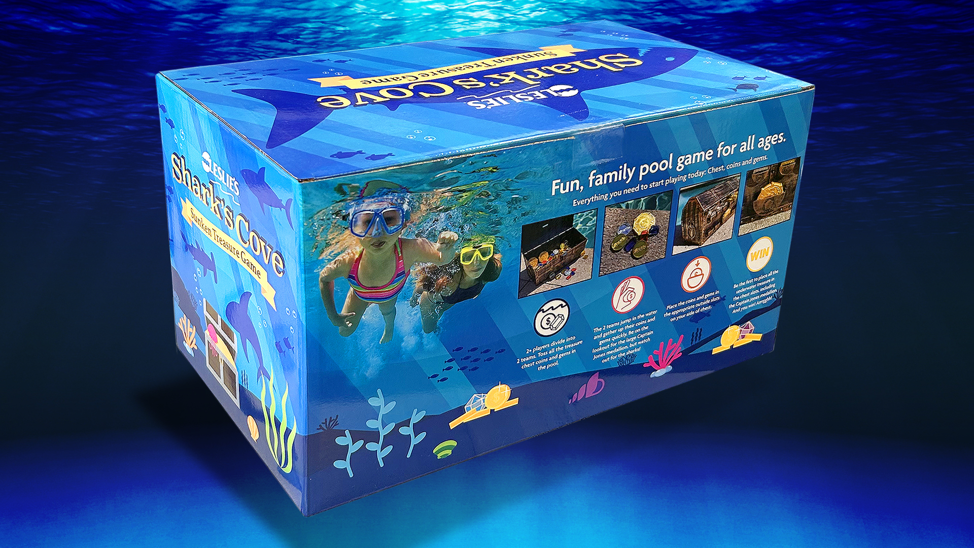 featured image two:Shark's Cove Sunken Treasure Game Packaging