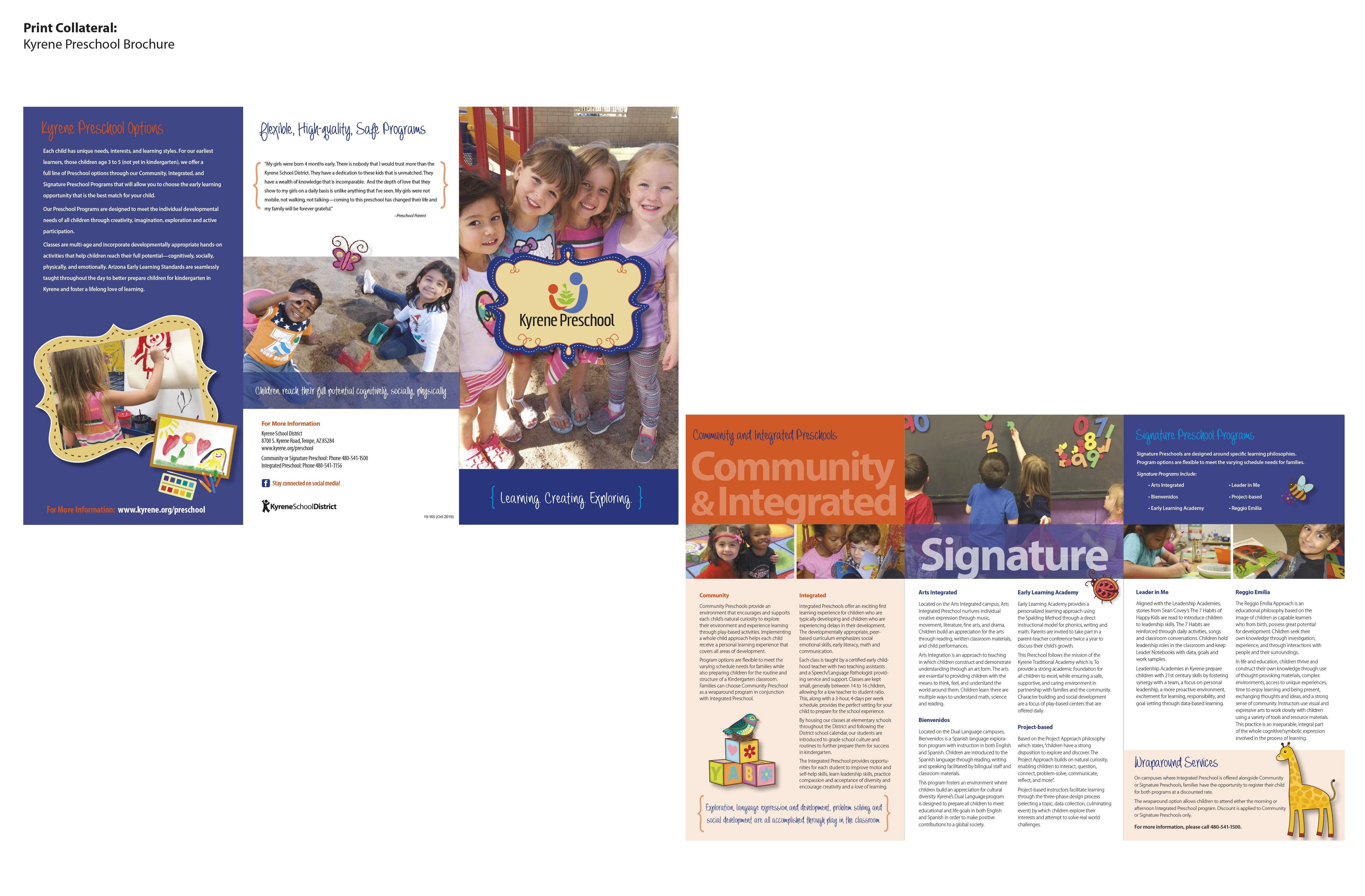 featured image:Kyrene School District Preschool Brochure