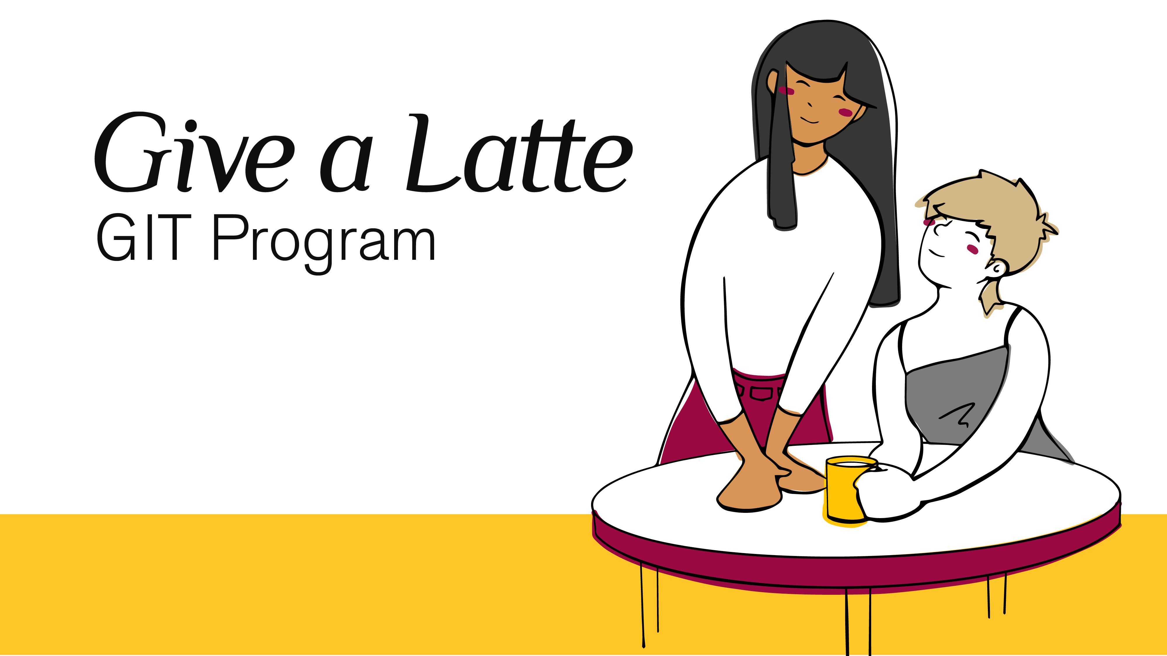 featured image:Give A Latte Campaign Illustrations & Web Design