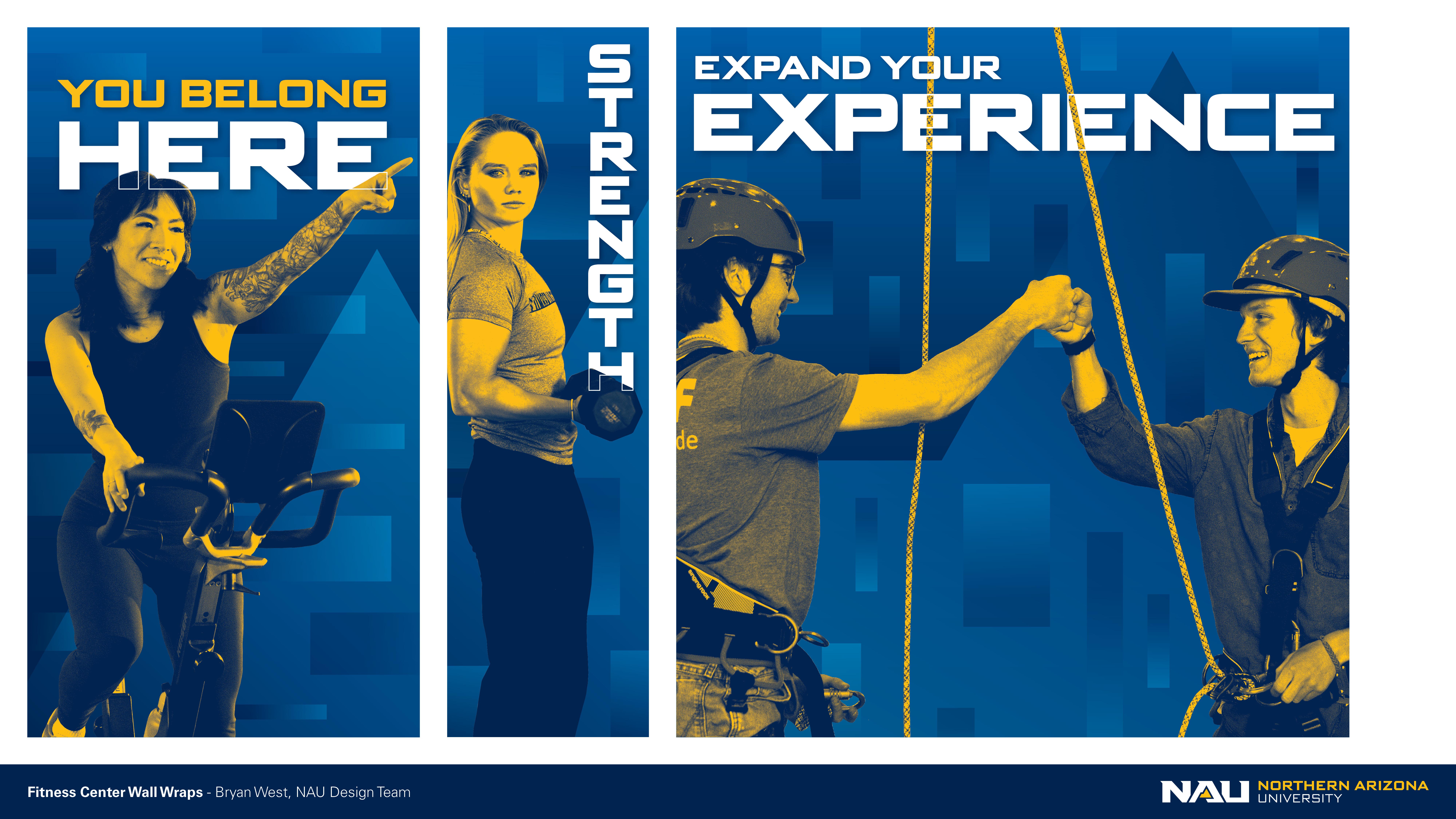 featured image two:Fitness Center Wall Wraps for Northern Arizona University