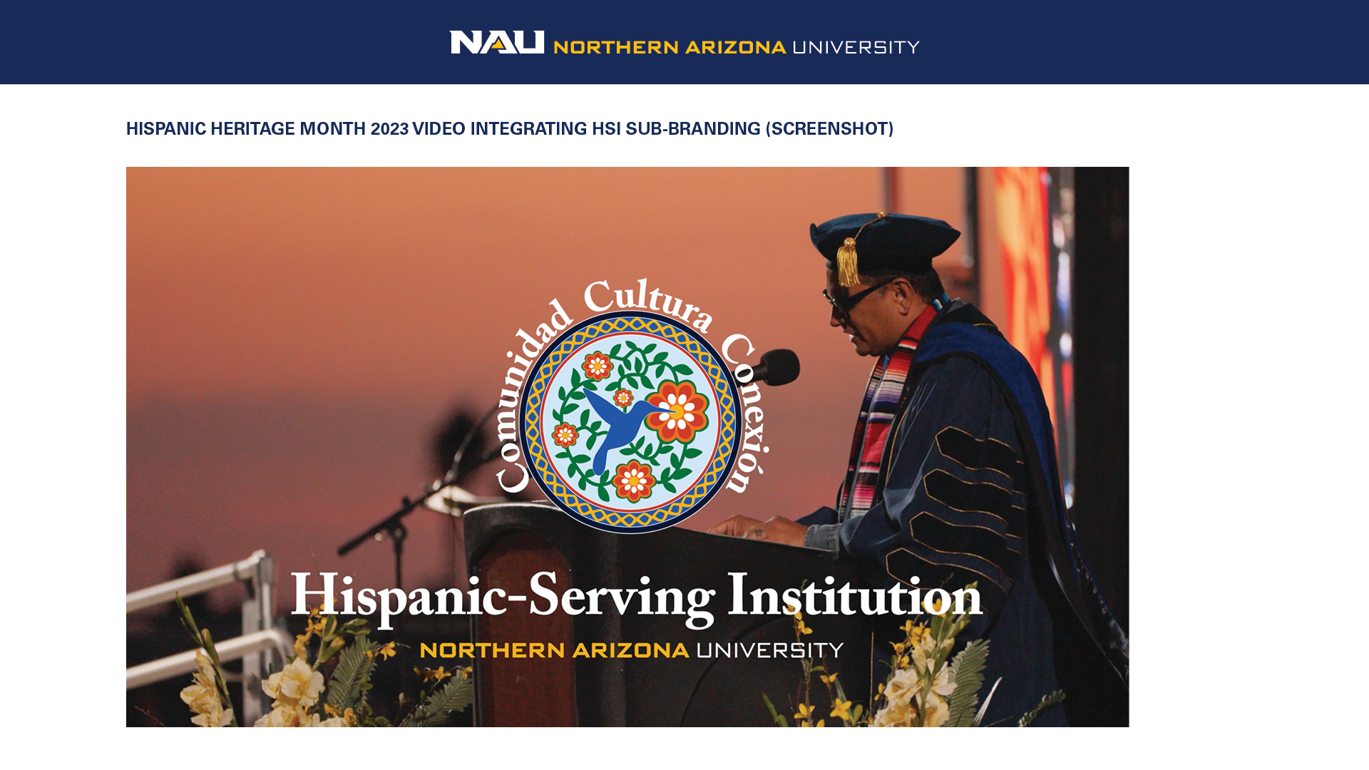 featured image three:Northern Arizona University | Hispanic Serving Institution sub-brand