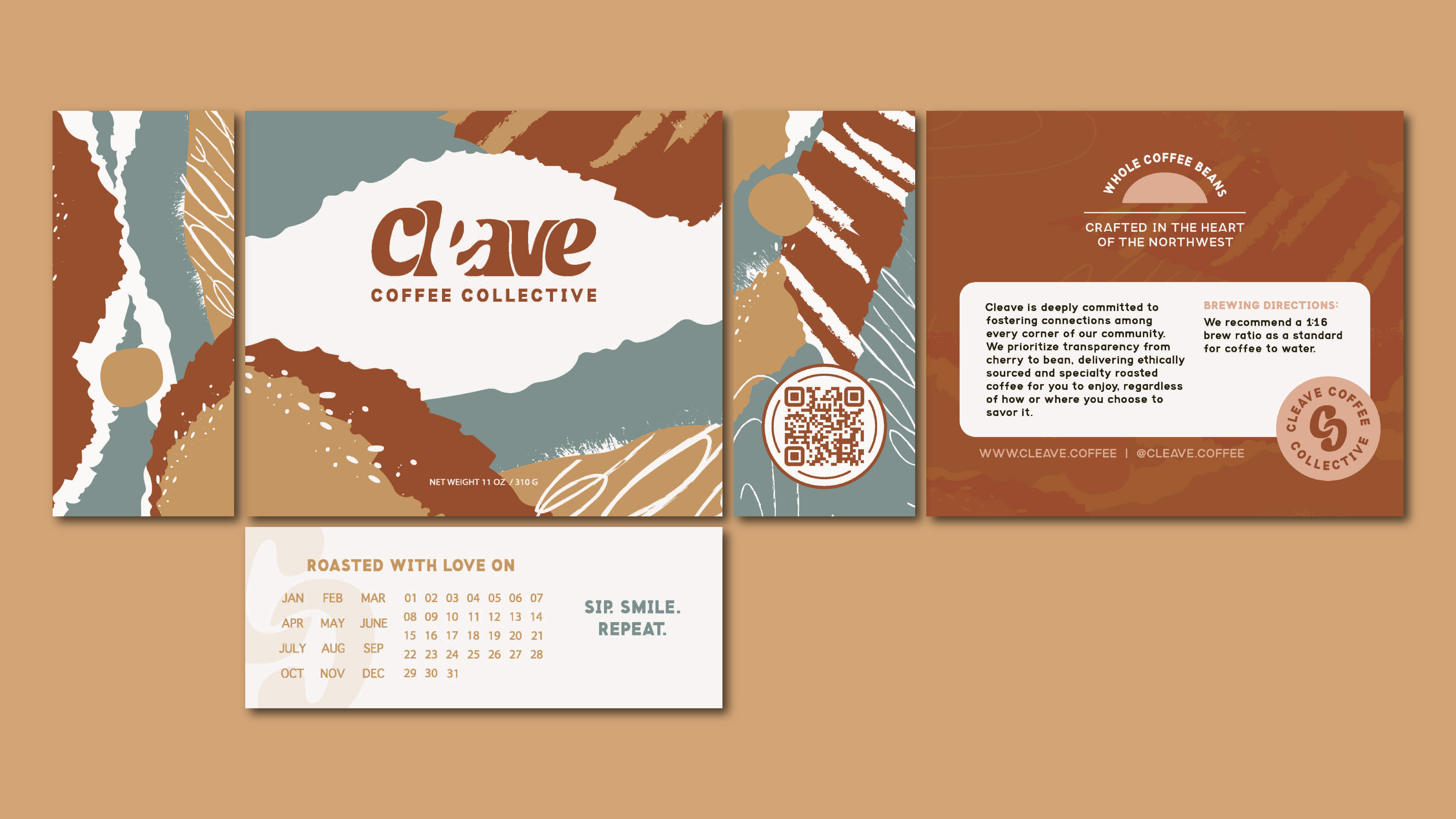 featured image four:Cleave Coffee Co. Branding & Package System