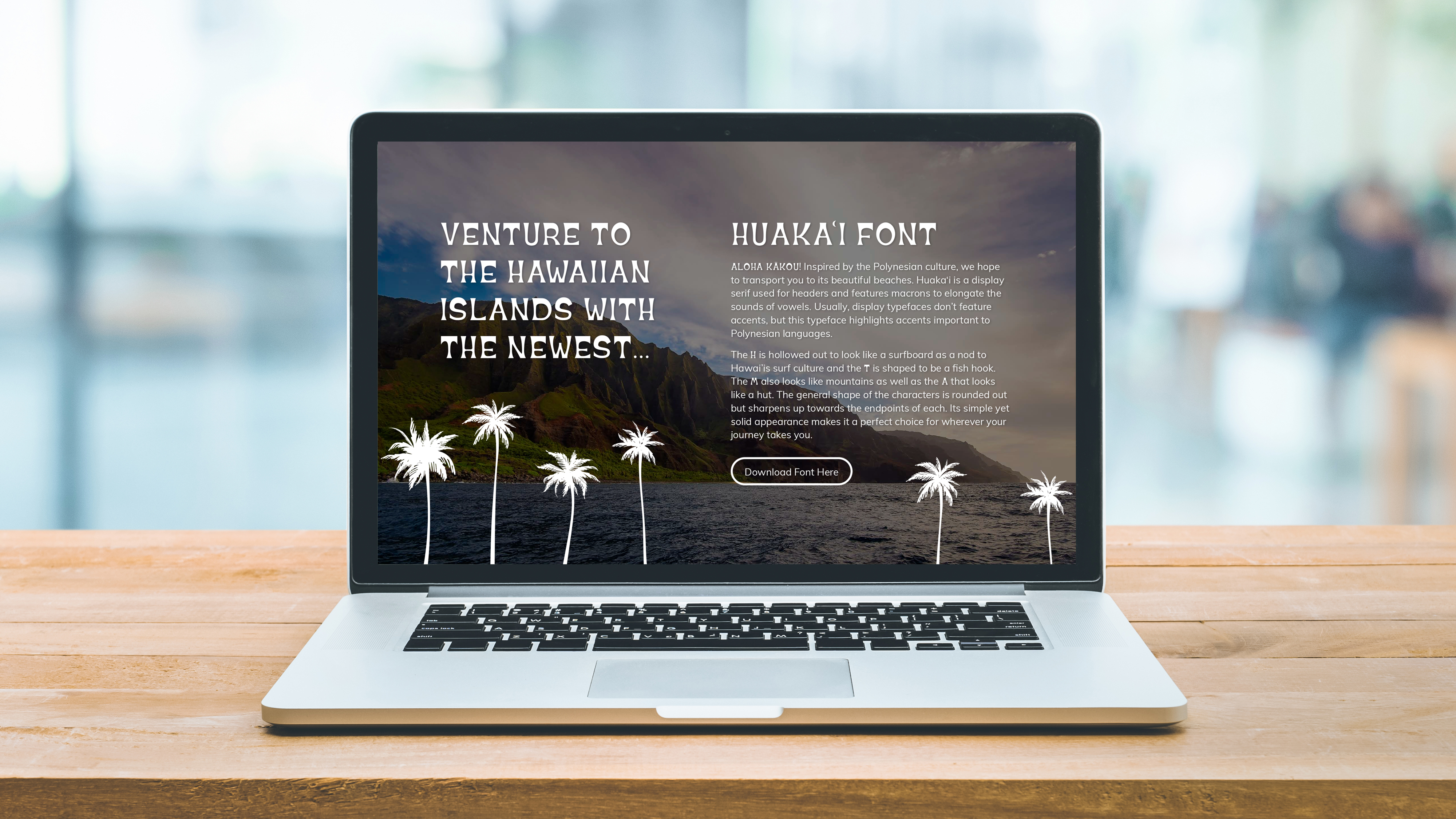 featured image two:Huaka‘i Typeface Design