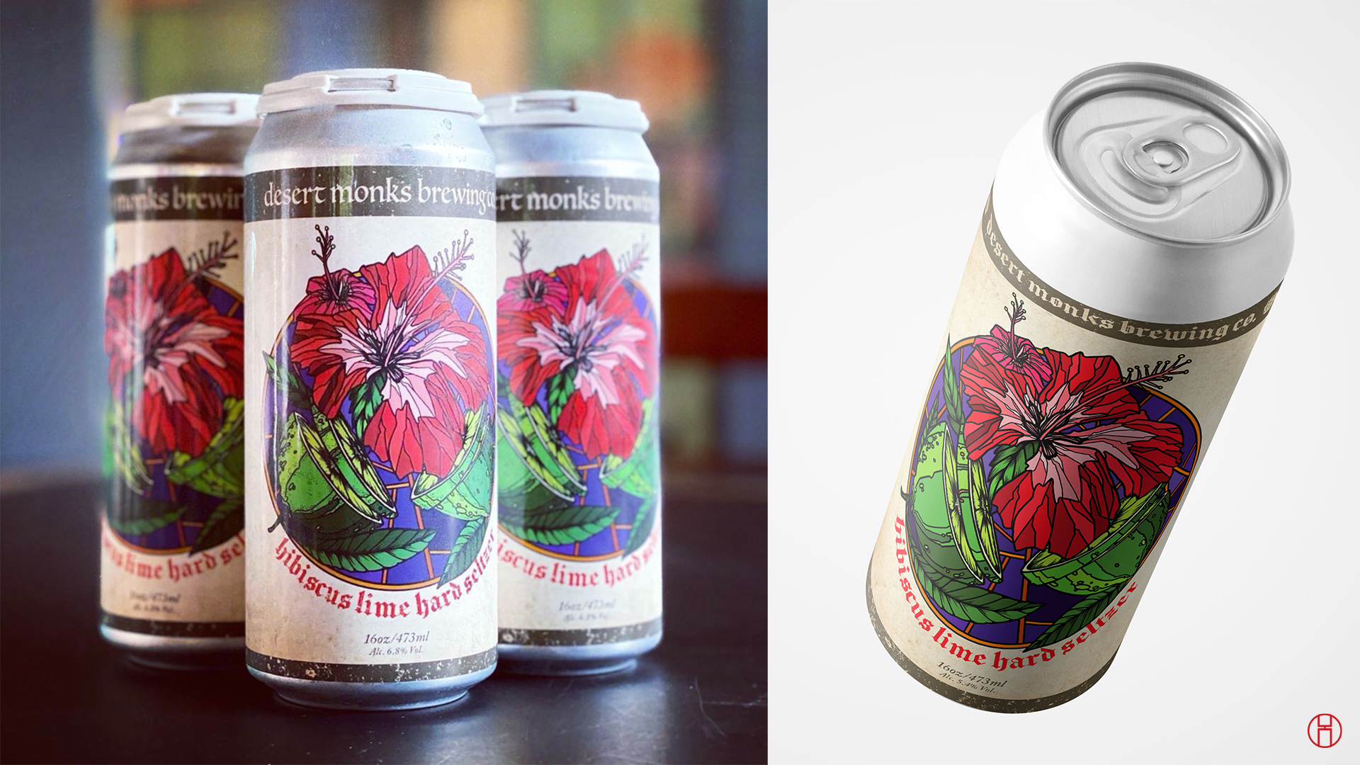 featured image two:Desert Monks Brewing: Hibiscus Lime Hard Seltzer