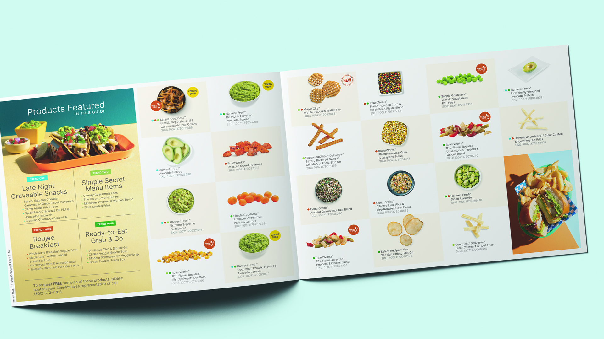 featured image five:Simplot Trend Feast Spring and Summer Trends 2024 Direct Mail Brochure