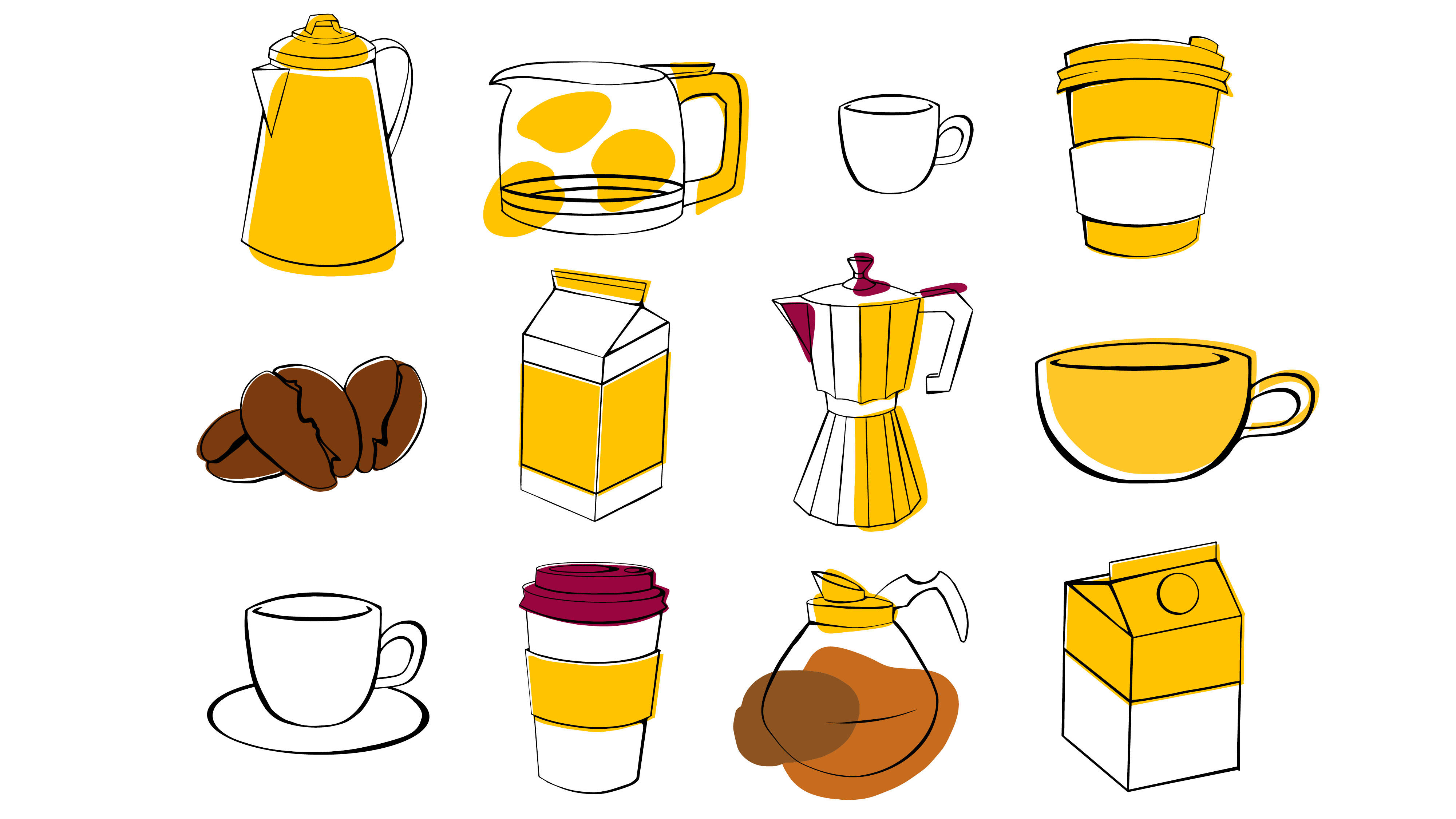 featured image three:Give A Latte Campaign Illustrations & Web Design