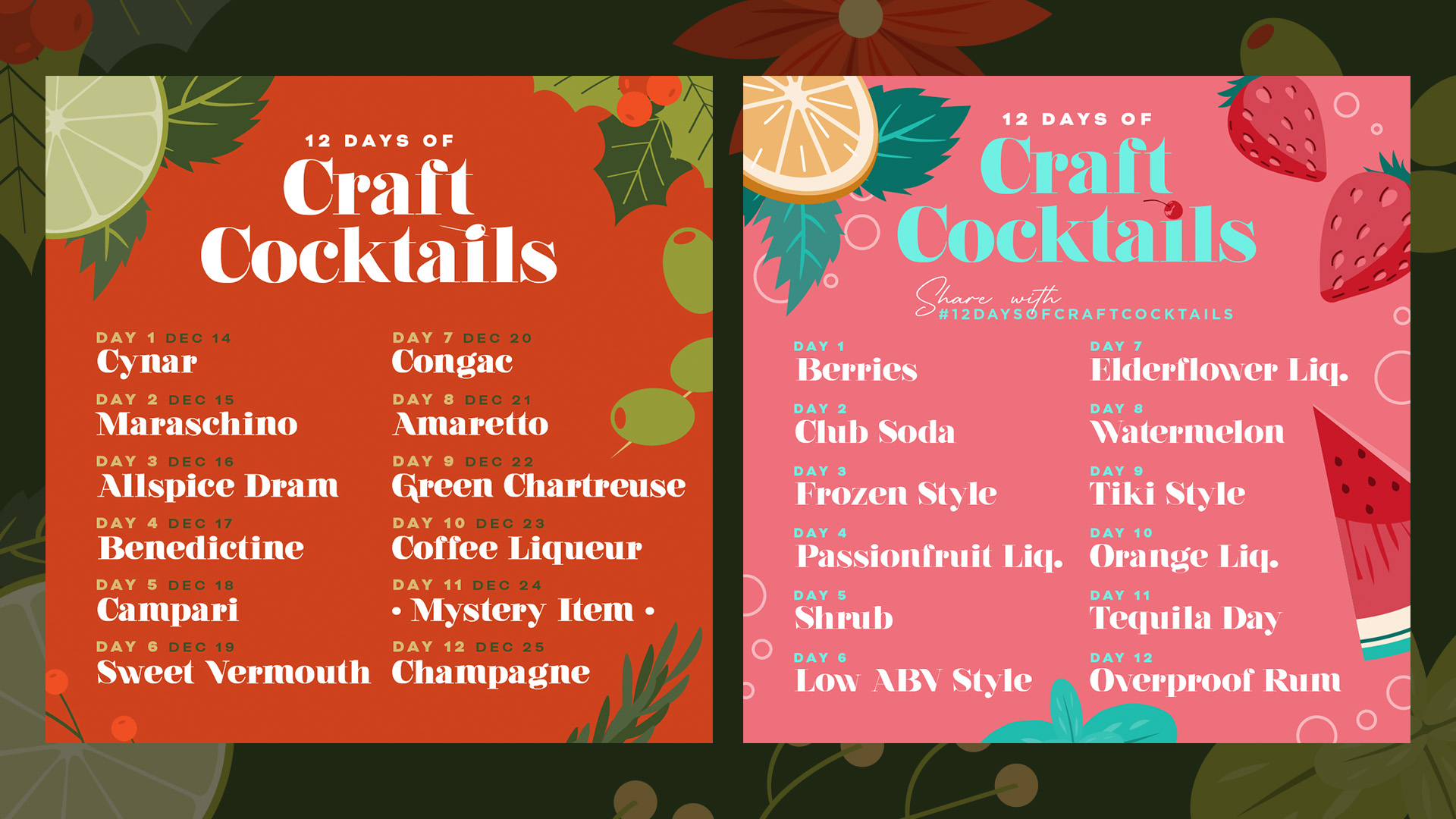 featured image four:12 Days Of Craft Cocktails