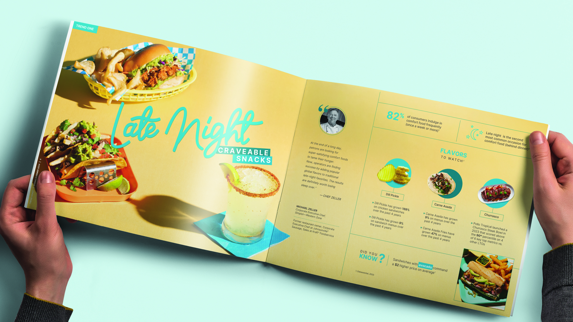 featured image two:Simplot Trend Feast Spring and Summer Trends 2024 Direct Mail Brochure