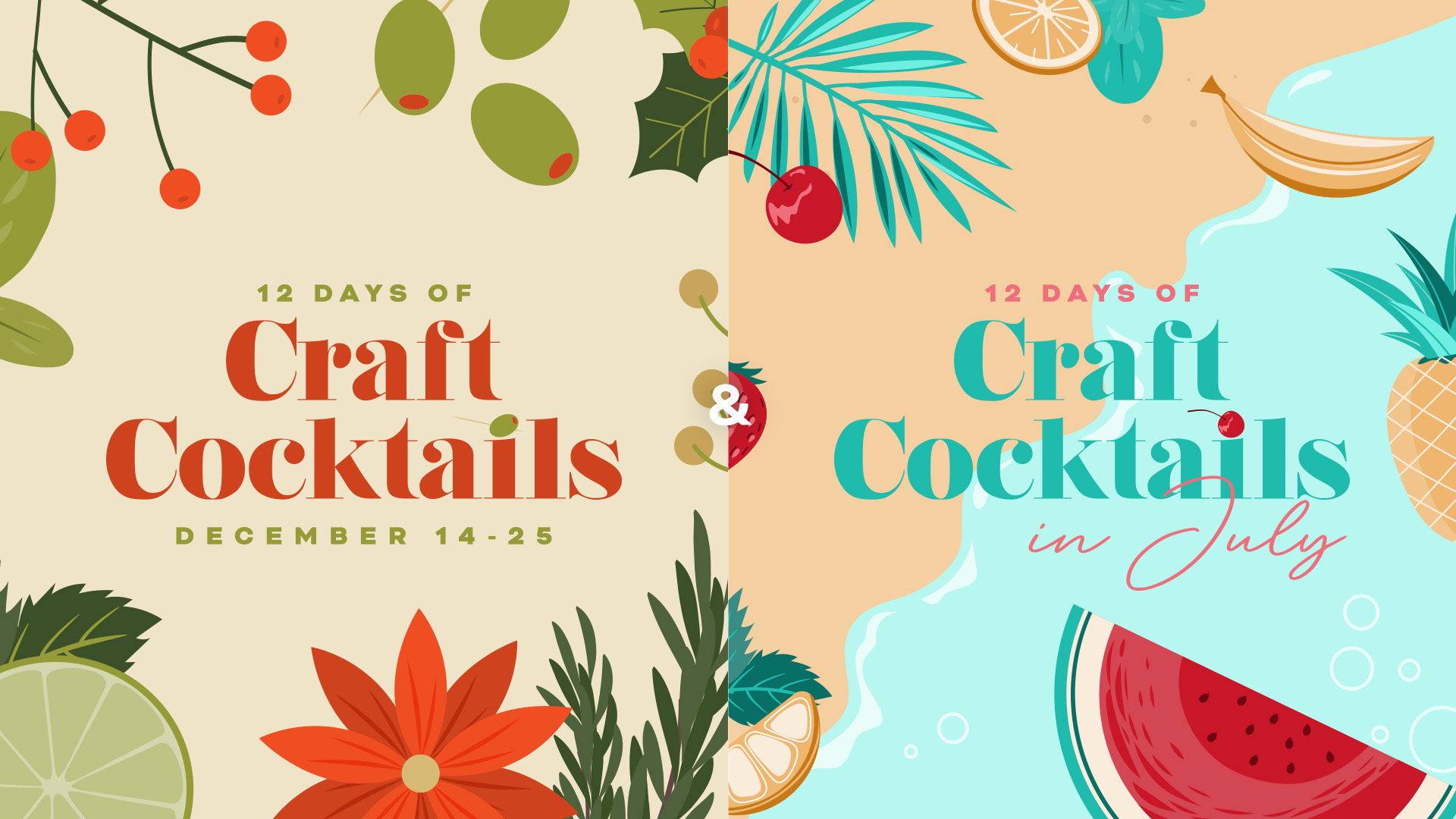 featured image:12 Days Of Craft Cocktails